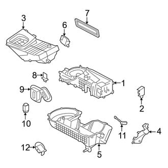 Ford OE - Air Conditioner & Heater - Heater Components (W/O Auto A/C), (Limited / SE / SEL)