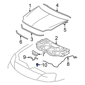 Ford OE - Front Hood Stop Buffer