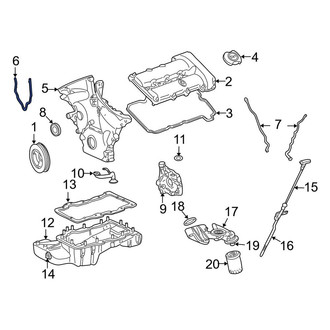Ford OE - Center Engine Timing Cover Gasket