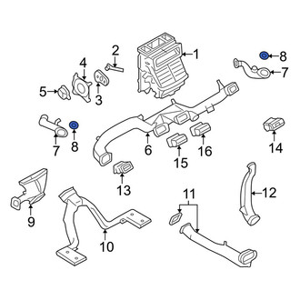 Ford OE - Left Dashboard Air Vent