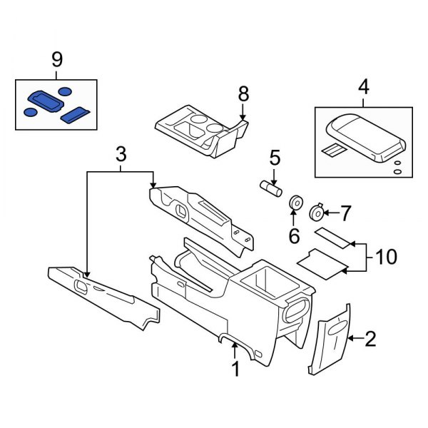 Console Cup Holder Bezel