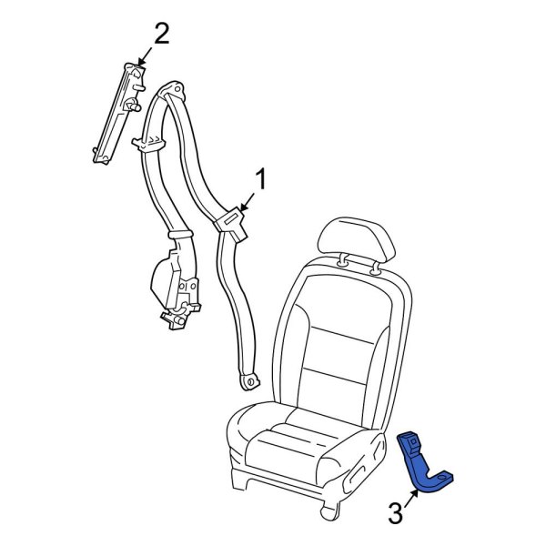 Seat Belt Receptacle