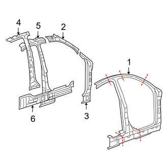 Ford OE - Pillars, Rocker & Floor - Center Pillar & Rocker
