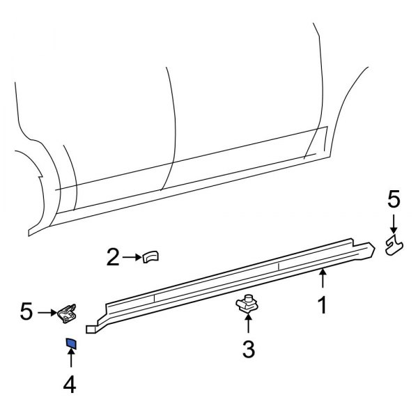 Rocker Panel Molding Clip