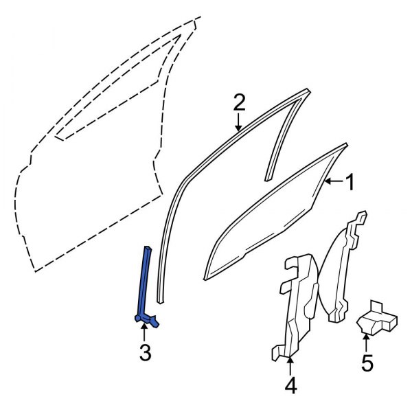 Door Glass Attaching Clips