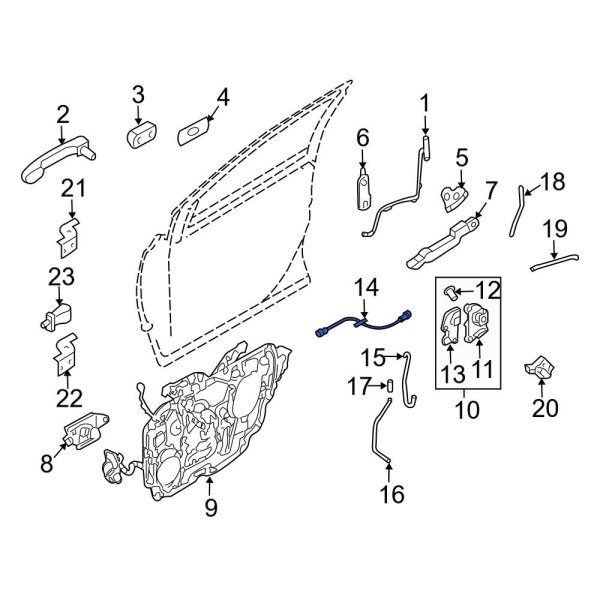 Door Latch Cable