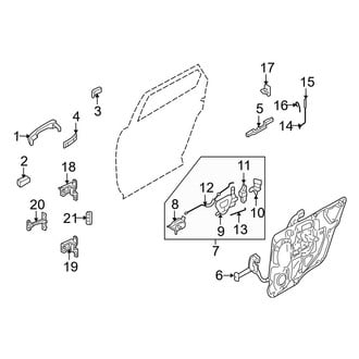 Ford OE - Rear Door - Lock & Hardware (Limited / SE / SEL)
