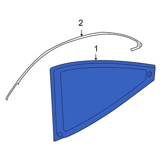 Ford OE - Rear Left Quarter Glass
