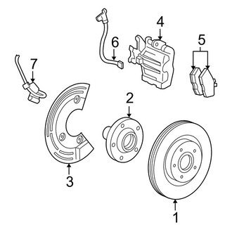 Ford OE - Rear Suspension - Brake Components (AWD)