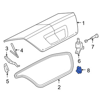 Ford OE - Rear Deck Lid Striker