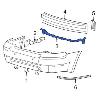 Ford OE - Rear Bumper Cover Support Rail