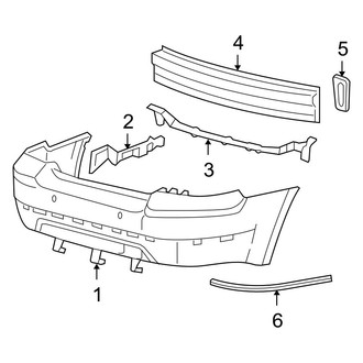 Ford OE - Rear Bumper - Bumper & Components