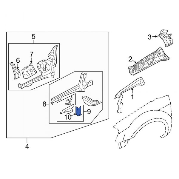 Frame Side Member Reinforcement Bracket