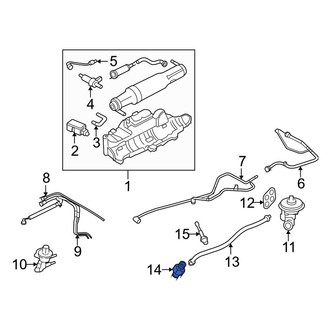 Ford OE - Exhaust Gas Recirculation (EGR) Tube Adapter