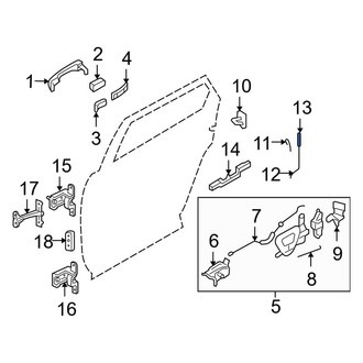Ford OE - Front Door Lock Knob