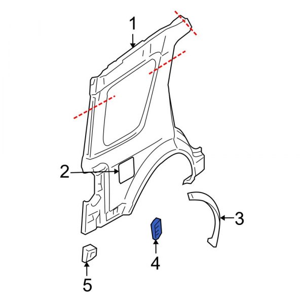 Quarter Panel Air Vent Grille