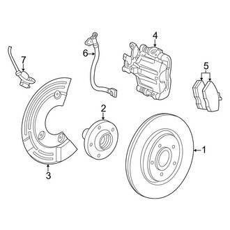 Ford OE - Rear Suspension - Brake Components