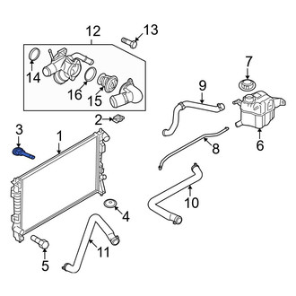 Ford OE - Radiator Mount Bracket