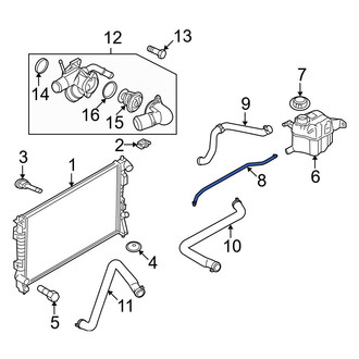 Ford OE - Engine Coolant Overflow Hose