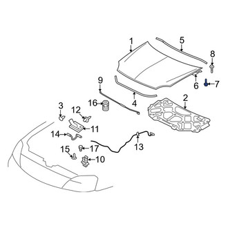 Ford OE - Hood Hinge Bolt