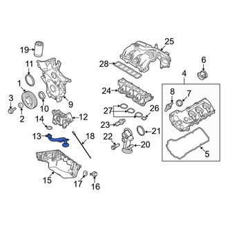 Ford OE - Engine Oil Pump Pickup Tube