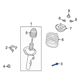 Ford OE - Front Suspension Strut Bolt