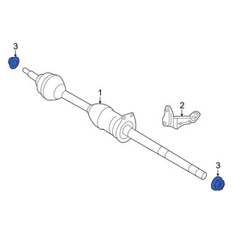 Ford OE - Front CV Joint Nut