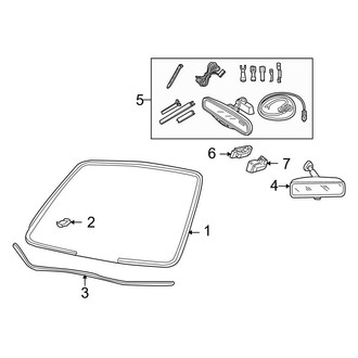 Ford OE - Windshield - Glass