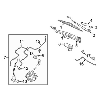 Ford OE - Windshield - Wiper & Washer Components