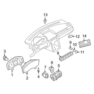Ford OE - Instrument Panel - Cluster & Switches
