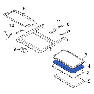 Ford OE - Sunroof Glass Seal
