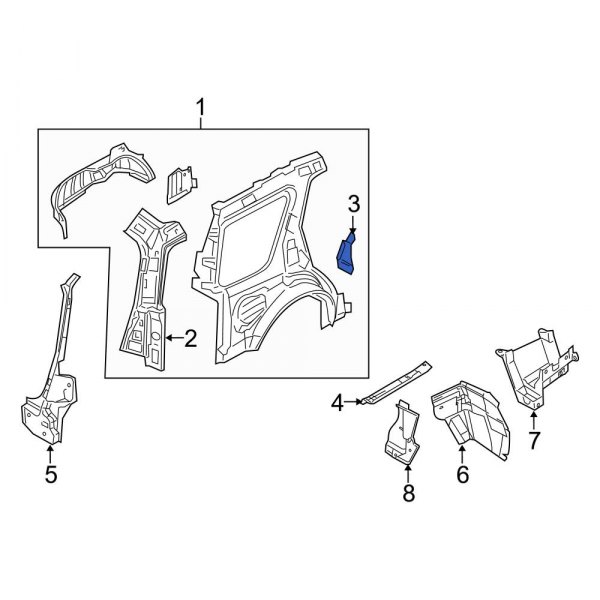 Body D-Pillar Reinforcement