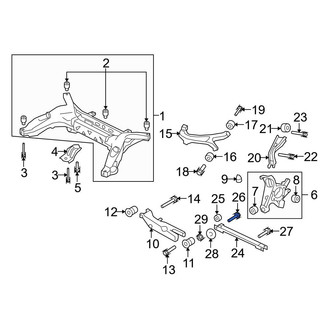 Ford OE - Suspension Shock Absorber Bolt