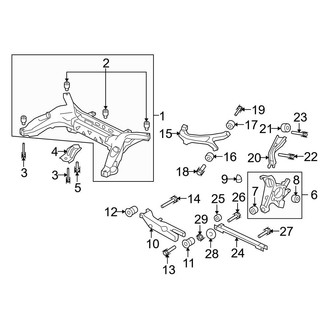 Ford OE - Rear Suspension - Suspension Components (FWD)