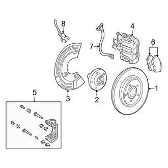 Ford OE - Rear Suspension - Brake Components (AWD)