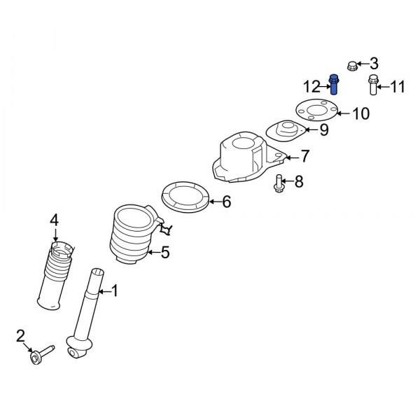 Ford OE W505266S439 Front Child Restraint Anchor Plate Bolt