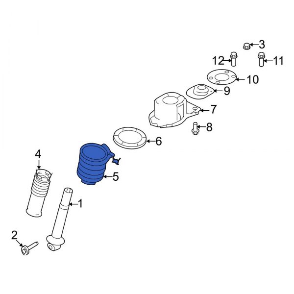 Ford OE 8A4Z5560E Rear Coil Spring