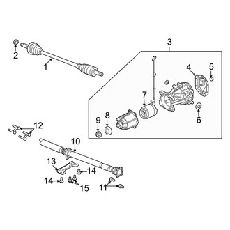 Ford OE - Rear Suspension - Axle Components (AWD)