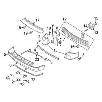 Ford OE - Rear Bumper - Bumper & Components