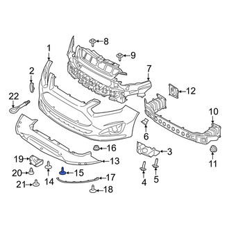 Ford OE - Radiator Support Splash Shield Screw