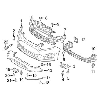 Ford OE - Front Bumper & Grille - Bumper & Components