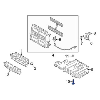 Ford OE - Radiator Support Splash Shield Screw