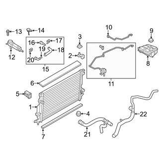 Ford OE - Cooling - Radiator & Components (2.0L)