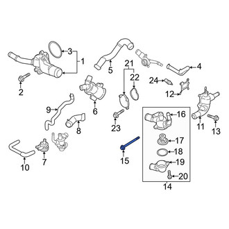 Ford OE - Engine Coolant Thermostat Housing Bolt