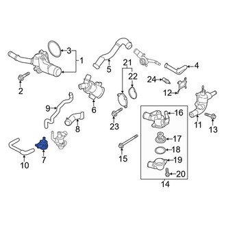 Ford OE - Engine Auxiliary Water Pump