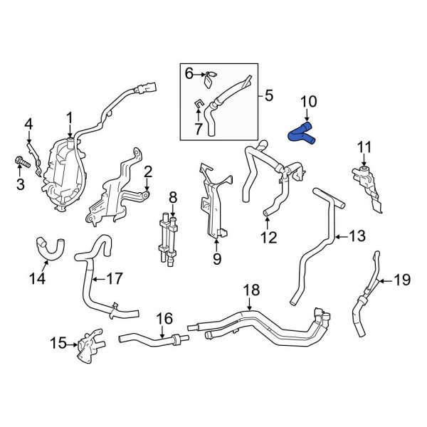 HVAC Heater Hose