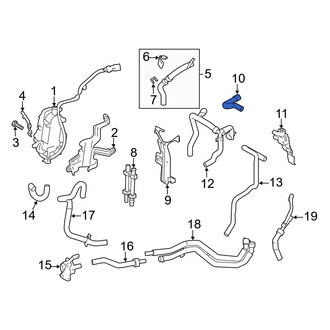 Ford OE - HVAC Heater Hose