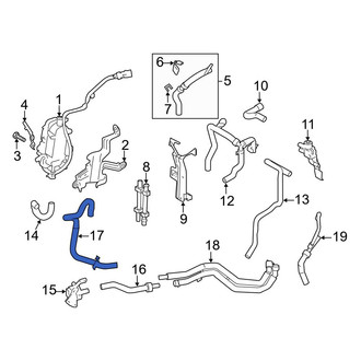 Ford OE - HVAC Heater Hose
