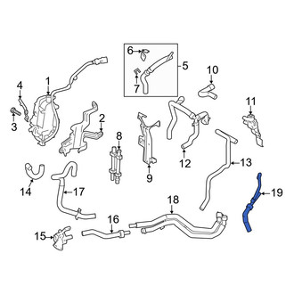 Ford OE - HVAC Heater Hose