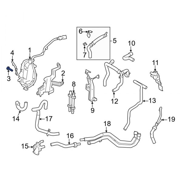 HVAC Heater Core Heater Element Screw